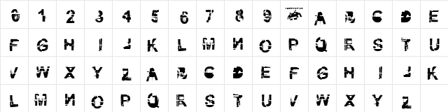 kibblez no bitz Regular font glyphpreview