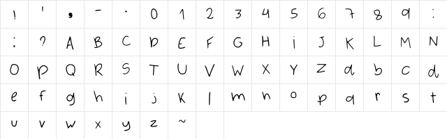 Calligraphy Of Adonai Regular font glyphpreview