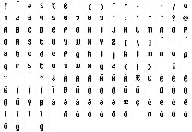 You are the one Regular font glyphpreview