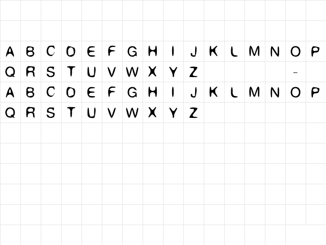 Fifty Regular font glyphpreview