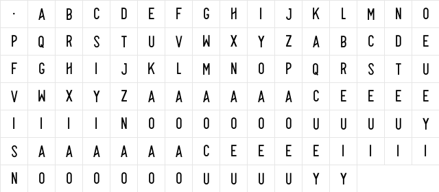 Alpha Medium Regular font glyphpreview