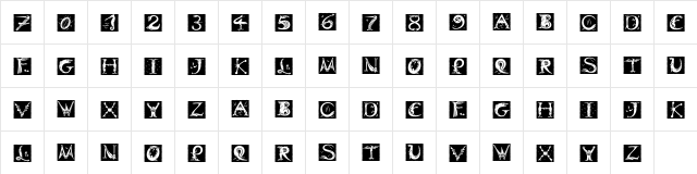 DinitialNeg ITC Regular font glyphpreview
