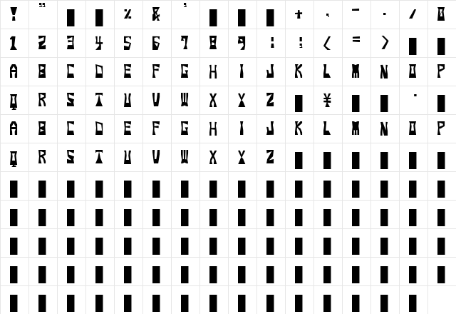 snoop Regular font glyphpreview