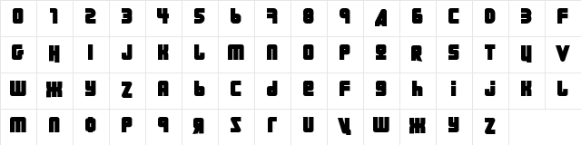 URAL Regular font glyphpreview