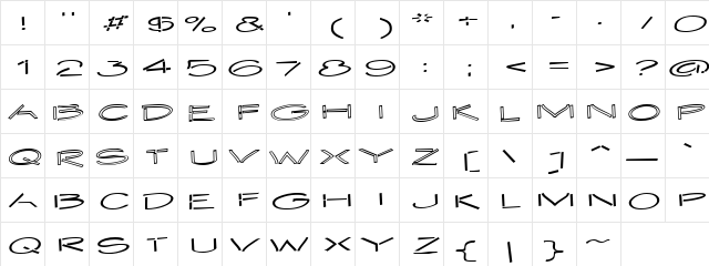 Embangwa Regular font glyphpreview