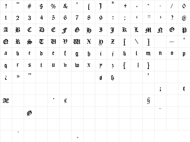 Devil's Night 3 Regular font glyphpreview