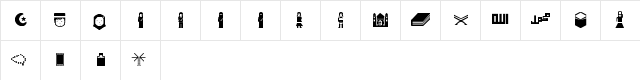 DBA Muslim Regular font glyphpreview