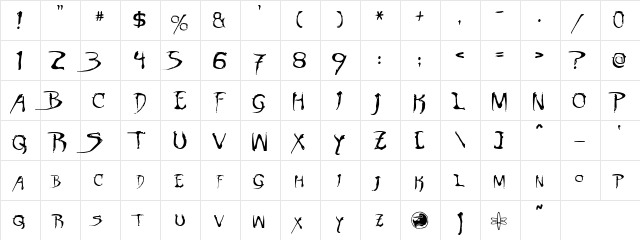 Dinobots Normal font glyphpreview