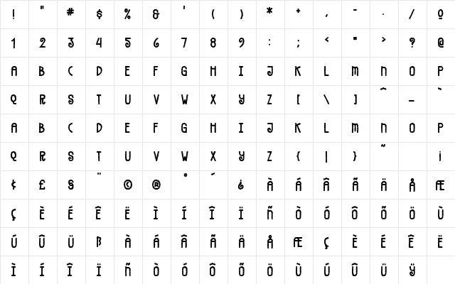 VeryMerry Regular font glyphpreview