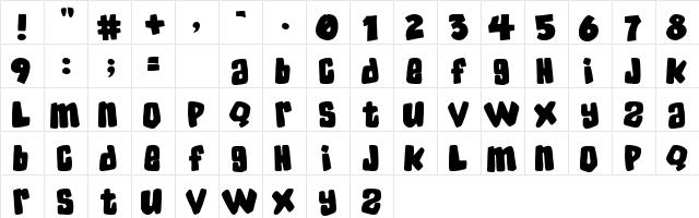 SkaterDudes Regular font glyphpreview