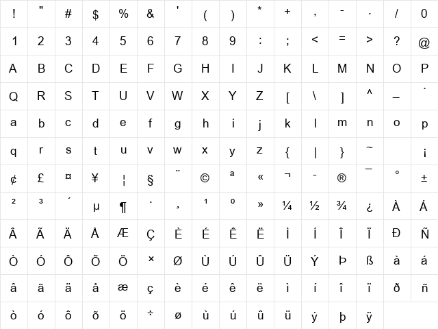 Utsaah Regular font glyphpreview