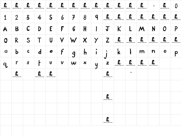 Night Adder Regular font glyphpreview