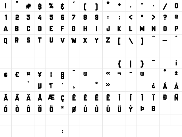 Mr Headlines Fancy Regular font glyphpreview