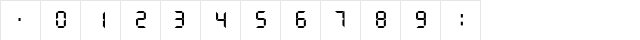 ssDigits Regular font glyphpreview
