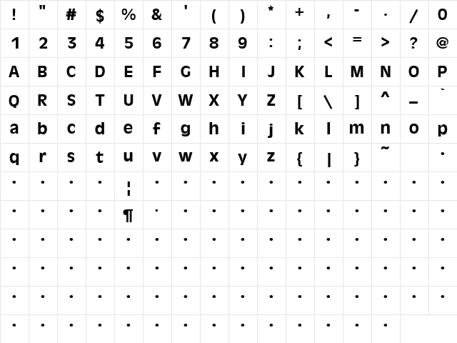 QTAncientOlive Bold font glyphpreview