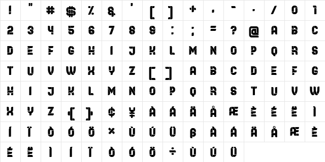 Browser Regular font glyphpreview