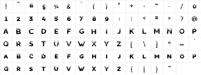Estave Regular font glyphpreview