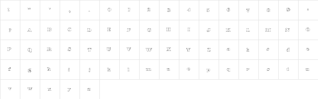 LowerHaight Regular font glyphpreview