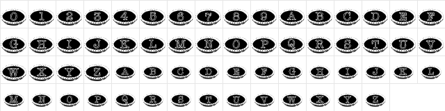 101 Punkin Pie Regular font glyphpreview