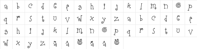 Elastic Wrath Regular font glyphpreview