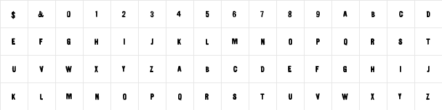 UrbanPaints Regular font glyphpreview