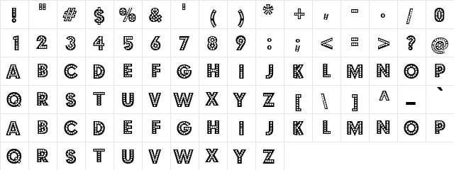 Kallada Stream Regular font glyphpreview