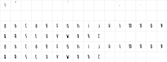 Thingamabob Normal font glyphpreview