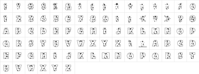 Starlight Sans JL Regular font glyphpreview