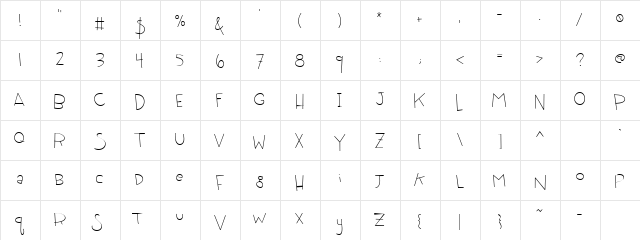 CK Odd Ball Regular font glyphpreview