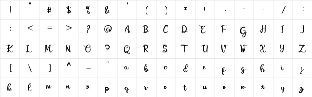 Amboeng Regular font glyphpreview