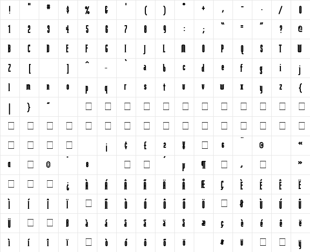 ModulaRoundSerifBlack Round Serif Black font glyphpreview