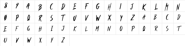 Muttcha Regular font glyphpreview