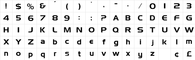 Simplix Display SSi Regular font glyphpreview