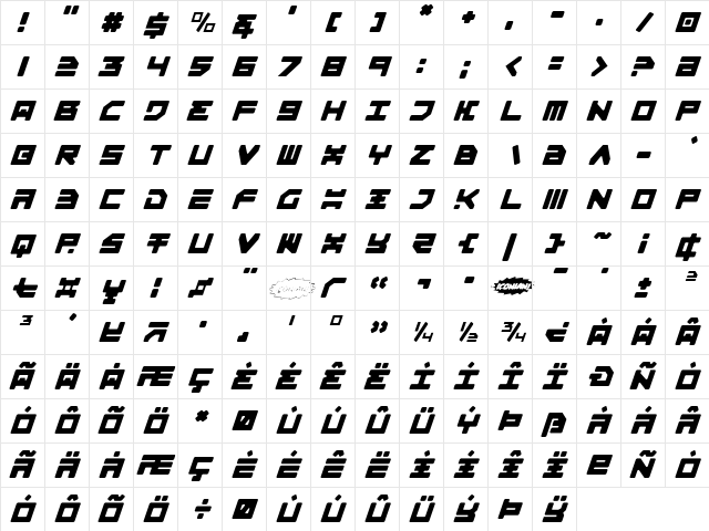 Omega-3 Light Italic Light Italic font glyphpreview