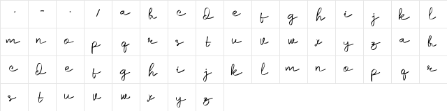 samiruk Regular font glyphpreview