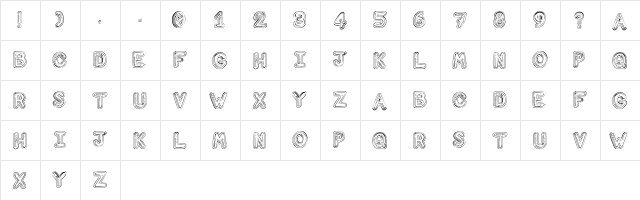 Computer Love Regular font glyphpreview