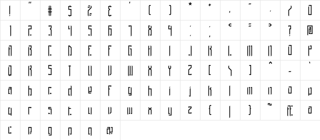 Brigadoom BRK Normal font glyphpreview