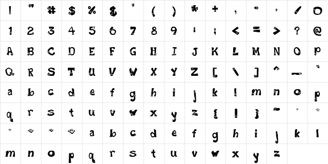 Smiley Font Regular font glyphpreview