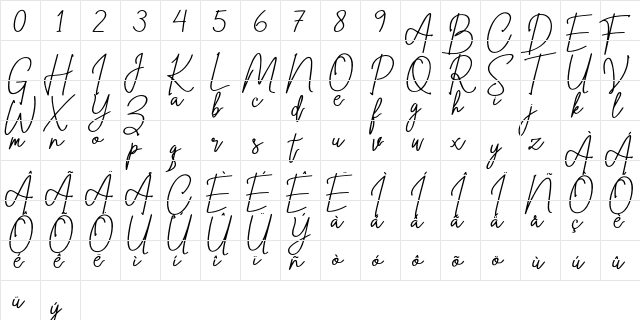 steelystico - PERSONAL USE ONLY Regular font glyphpreview