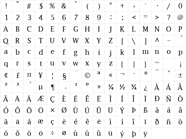 Signs Of Life 4 Regular font glyphpreview