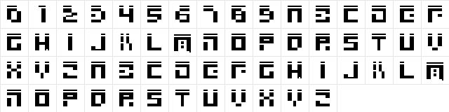 square 23 Regular font glyphpreview