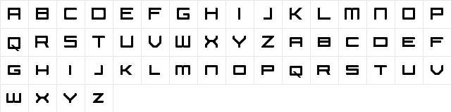 Sectarian Regular font glyphpreview