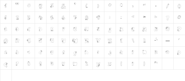 LD Traffic Jam Regular font glyphpreview