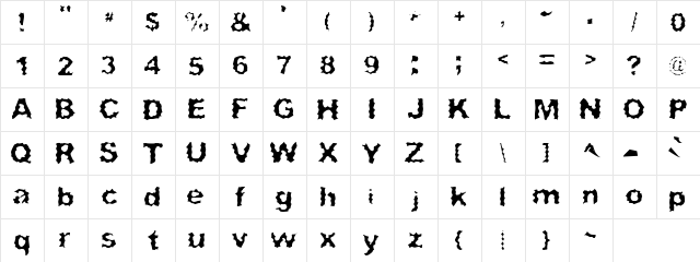 Surf Punx Regular font glyphpreview