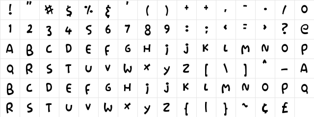 Stringz Regular font glyphpreview