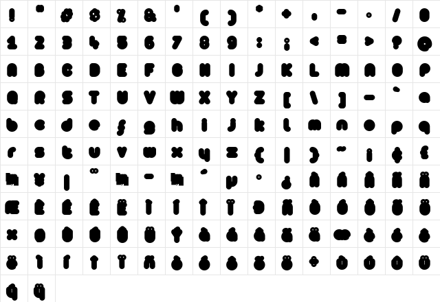 [z] Arista ExtraFilled Regular font glyphpreview