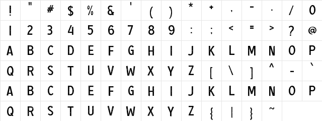 a Ambang Resesi Regular font glyphpreview