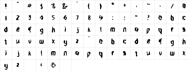 Aleph Regular font glyphpreview
