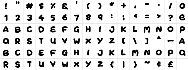 Fresh Cream Regular font glyphpreview