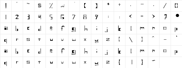 Untitled 2 Regular font glyphpreview